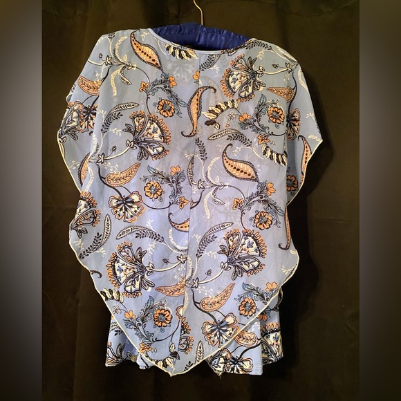 Notations M flowing floral top - Picture 4 of 10